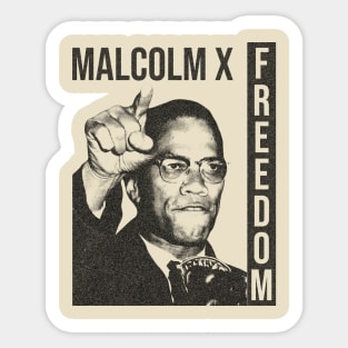 Malcolm X Freedom Sticker